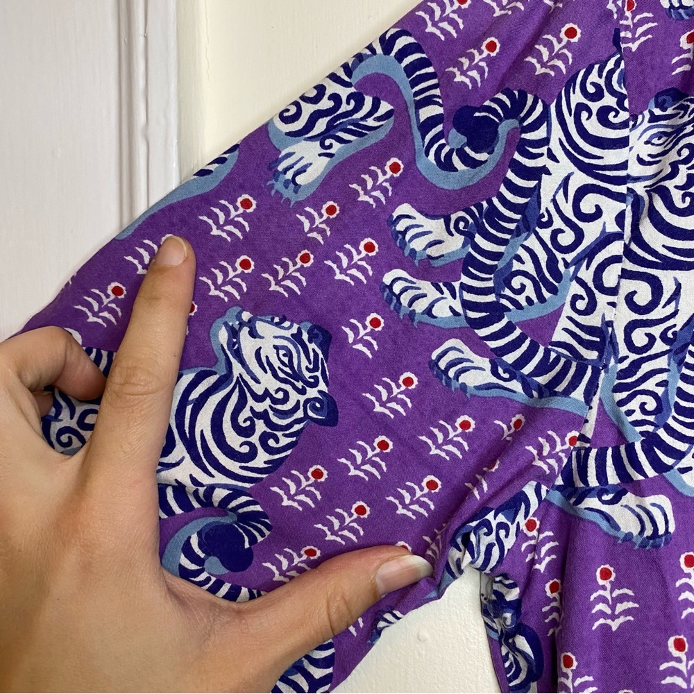 Printfresh Tiger Queen Long Sleeve Button Pj Paja… - image 7